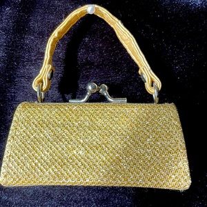 Tic Toc brand metallic gold sparkle 💄 purse